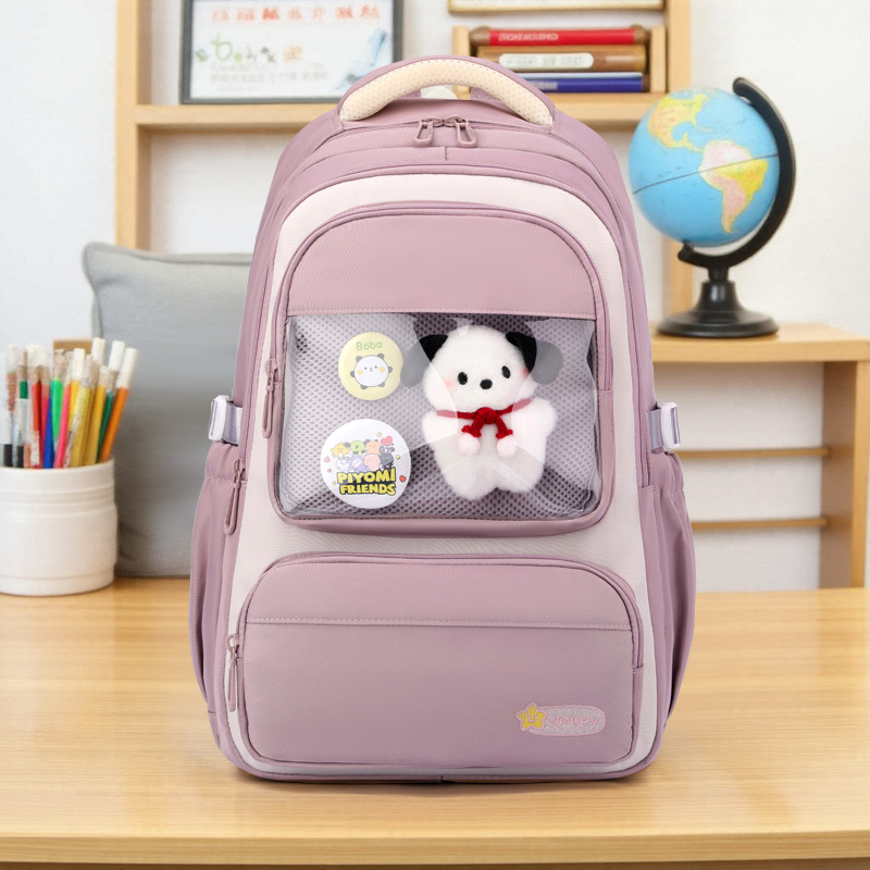 Mochilas escolares transfronterizas de moda de pescado natural para estudiantes de escuela primaria de tercer a sexto grado