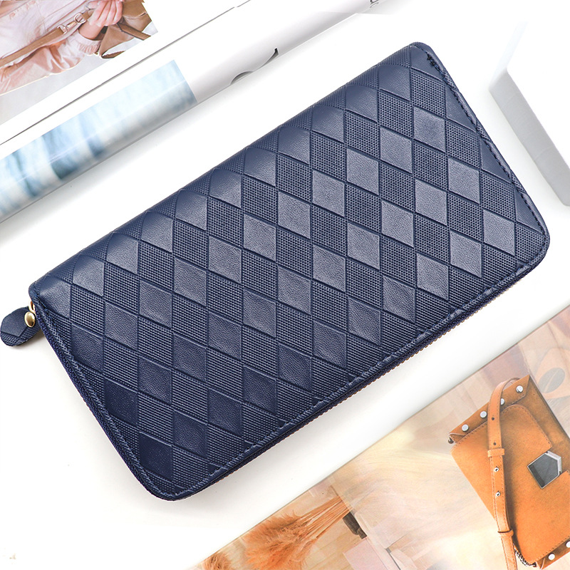 2024 nuevo bolso de mano cartera larga bolso de teléfono móvil bolso de tarjeta de gran capacidad de mujer tarjeta de crédito tarjeta de imitación magnética masculina funda de tarjeta