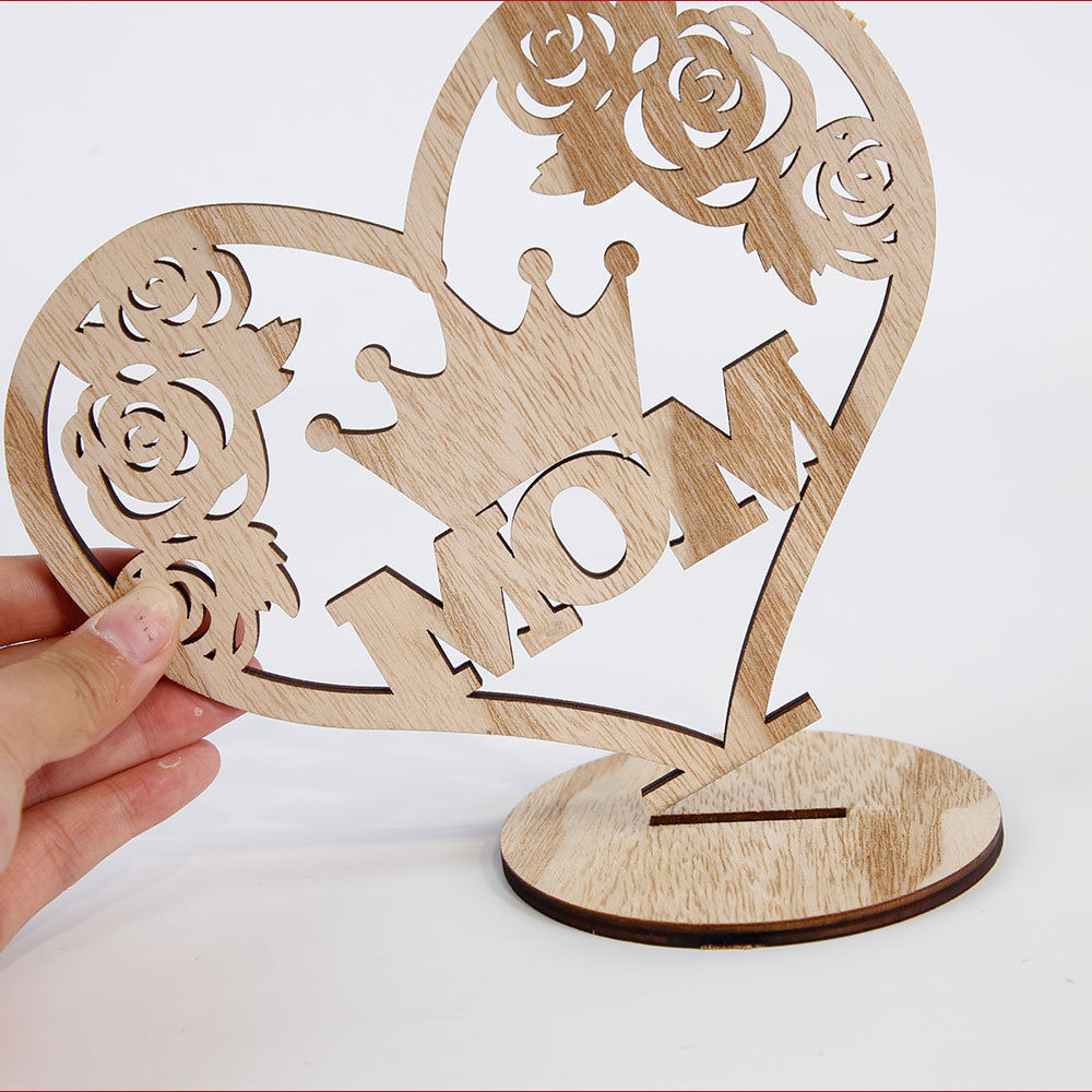 40g Weight Ornaments Home Textiles & Decor Type 1 Piece Quantity Indoor Occasion Boxwood Material Mother'S Day, Father'S Day Festival Letter, Heart Shape Pattern Romantic Style Mother'S Day Father'S Day Romantic Letter Heart Shape Boxwood Ornaments Artificial Decorations 10