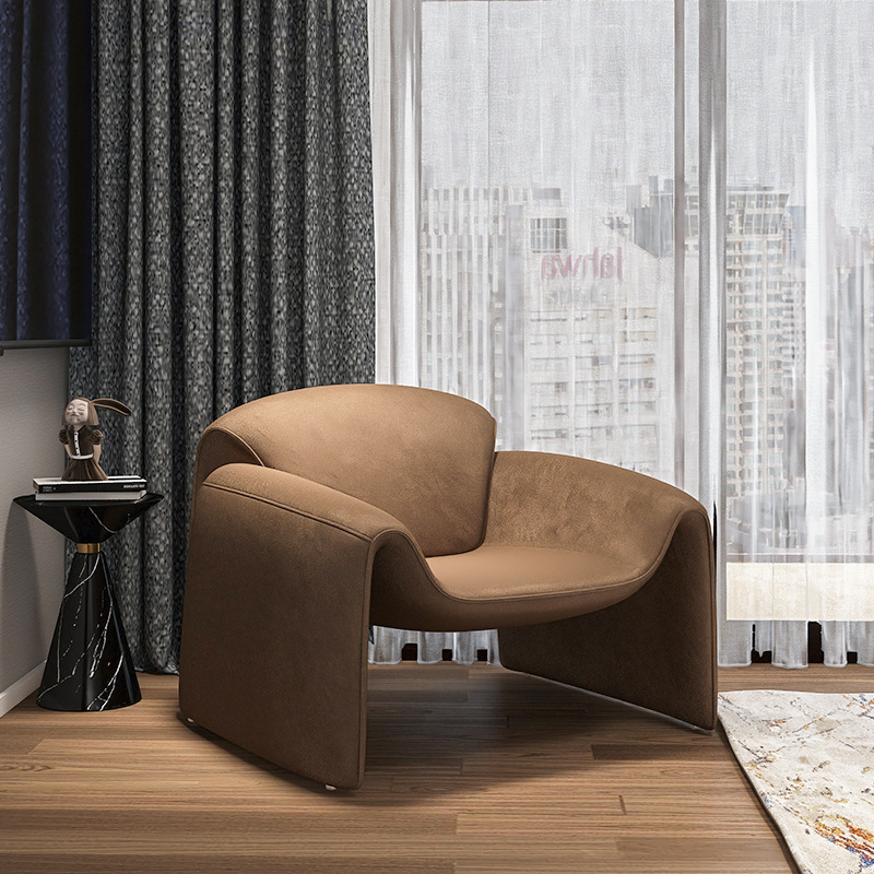 Кресло-диван Zuozuo Sofa молочная кожа