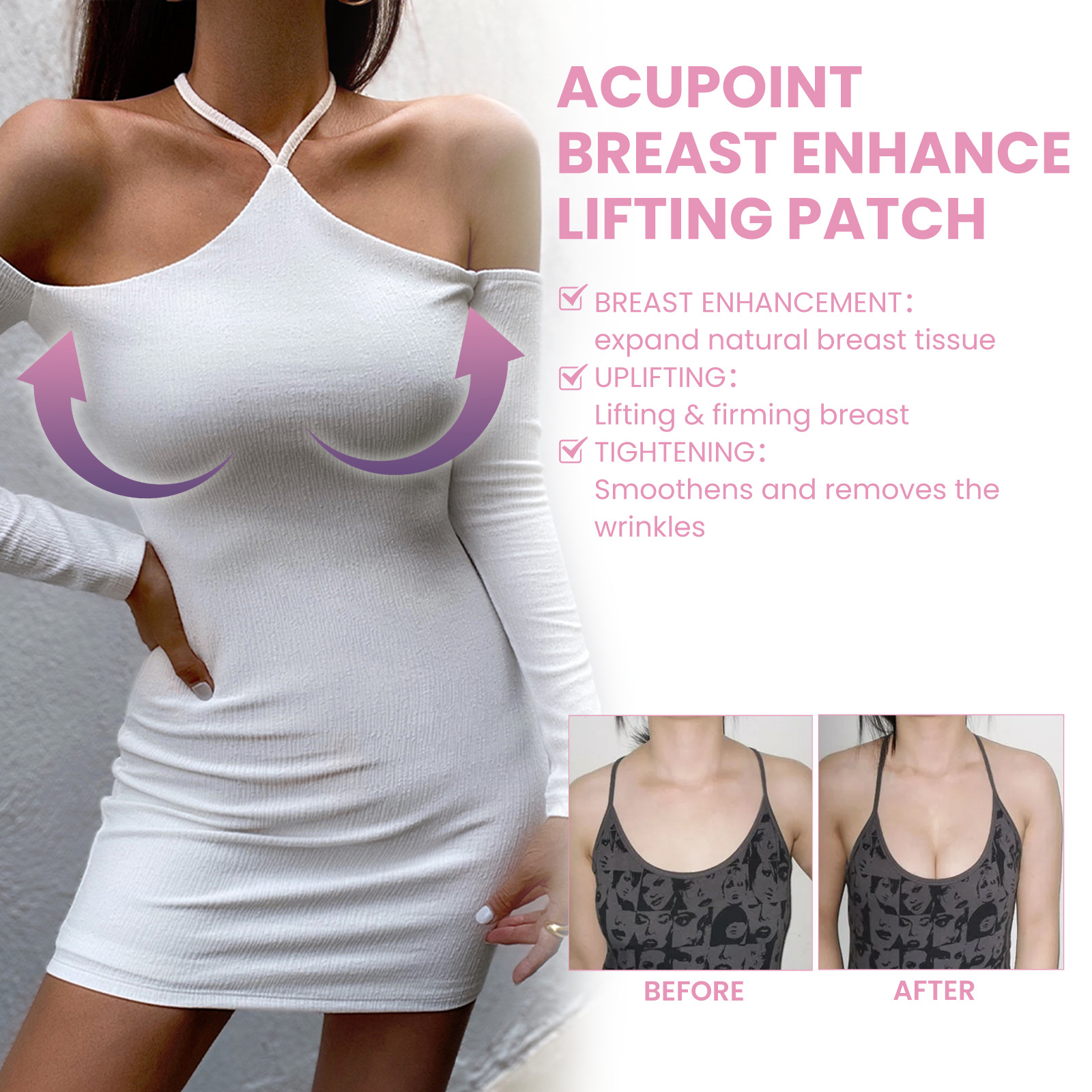 EELHOE Breast Lifting Tape Anti-sagging Breast Strengthening and Plump Breast Lifting Tape_voghion.com