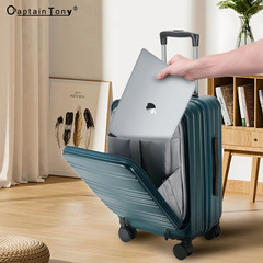 28-inch large-capacity front-opening suitcase 20-inch carry-on luggage zipper PC handle case travel case one-stop service 