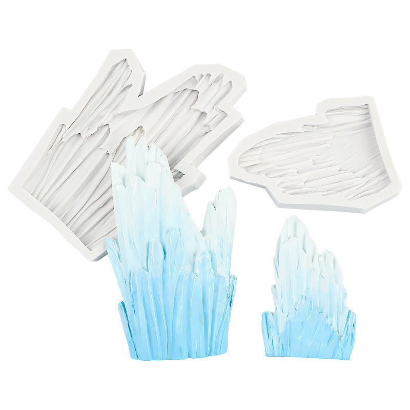 Molde de silicona en forma de iceberg de pingüino Molde de horneado de pastel de chocolate de fondant