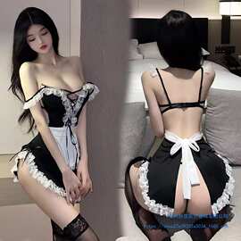 内衣大码制服激情性感可爱纯欲睡衣诱惑装小胸显大女仆装