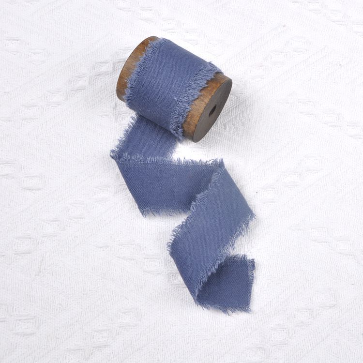 Algodón y lino deshilachado borde deshilachado con bricolaje boda tarjeta de felicitación ramo decorativo borde deshilachado borla cinta 4cm rollo tira de tela hecha a mano
