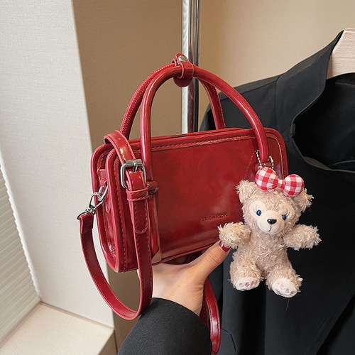 Texture Retro Handbag Women's Bag 2024 Autumn New Fashion Casual Versatile Pillow Bag Single Shoulder Crossbody Bag