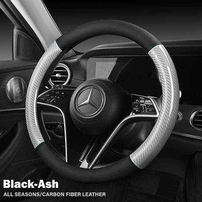 Accessories Anti-Slip, Steering wheel cover - rubber-inner-ring-grey-38-yuan