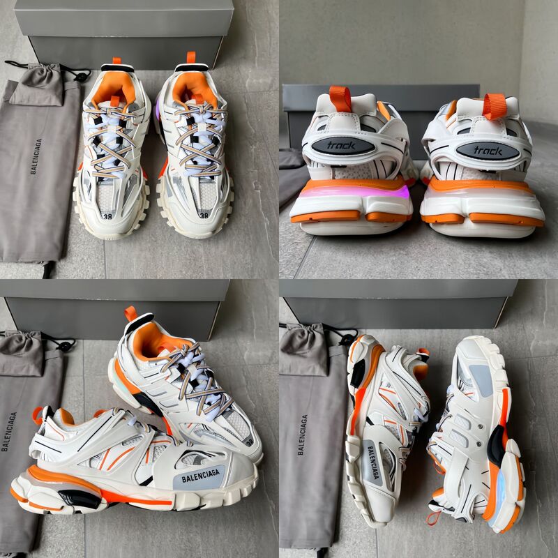 Putian Pure Original Paris Track3.0 Dad Shoes Thick-Soled Height-Increasing Sneakers Retro Casual Couple's Running Shoes