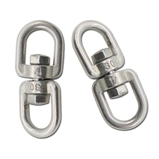 304 Stainless Steel Ring Fork Swivel Ring Figure-Eight Ring Universal Ring Chain Swivel Ring Shackle High-Strength Universal Connecting Ring