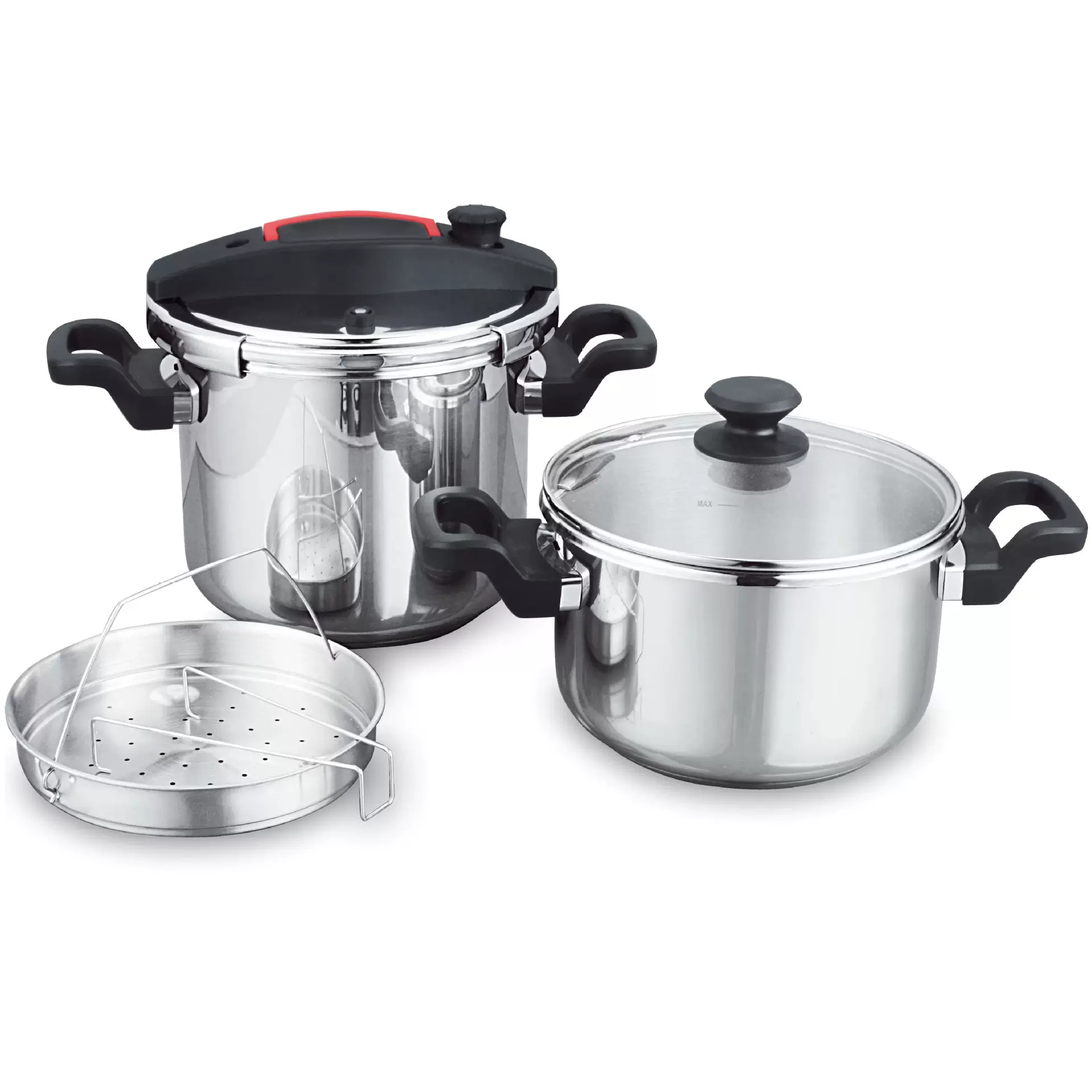 印度款印度市场304不锈钢，厨房压力锅，煤气天然气电磁炉