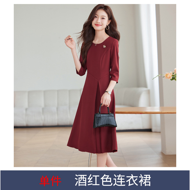 Burgundy dress