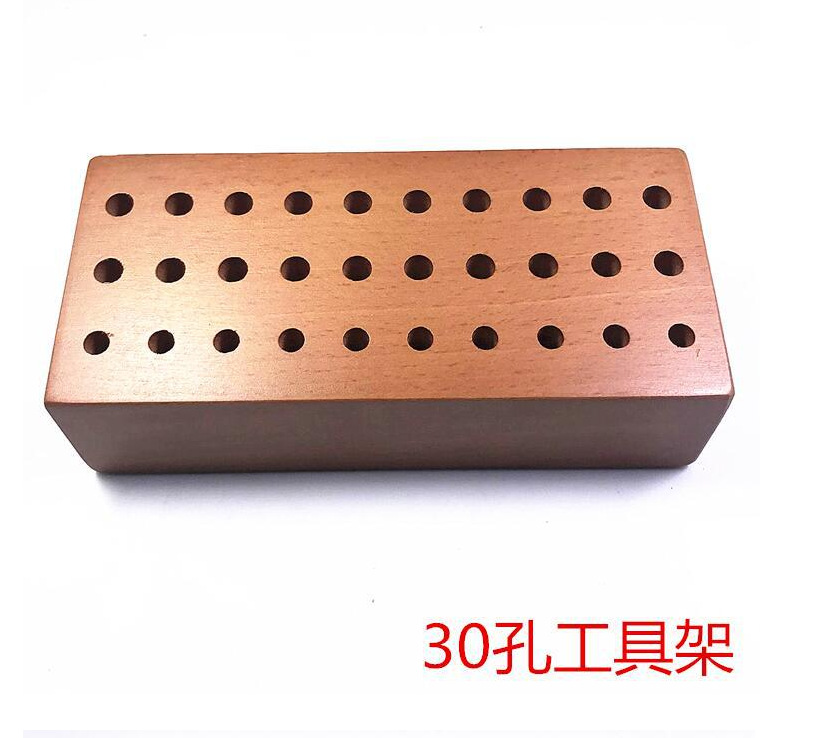 修表工具 螺丝刀架 螺丝批架 工具架 螺丝刀座 摆放实心座木架