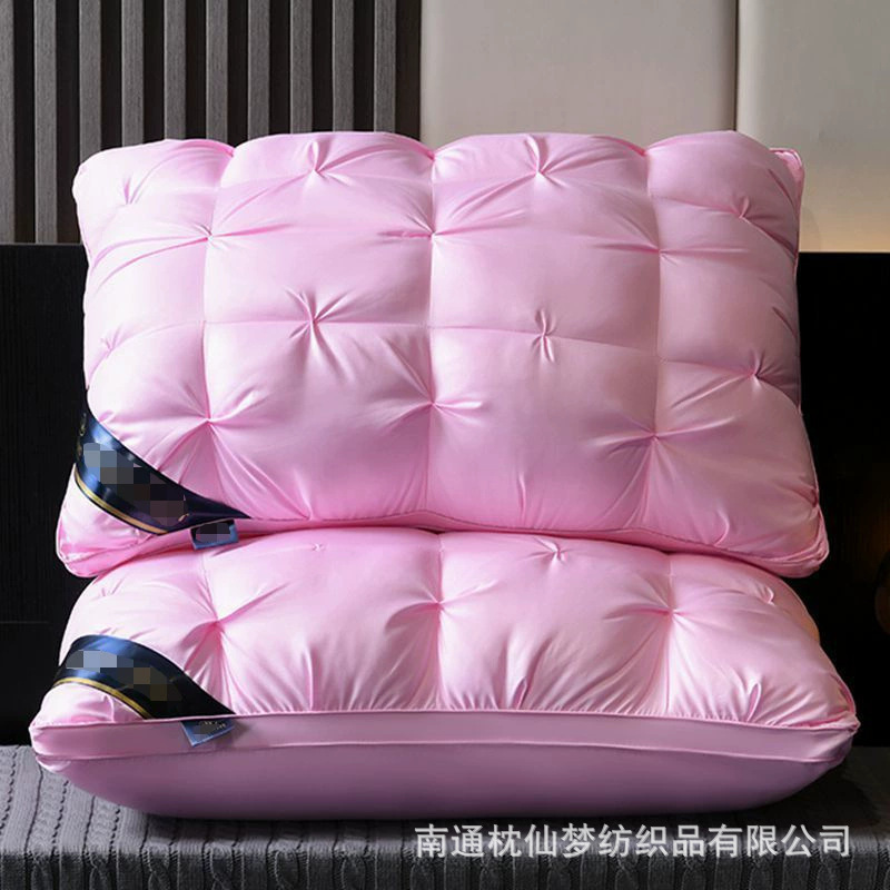 枕头48x74cm五星级酒店扭花枕芯不塌陷护颈椎家用一对护颈枕批发|undefined