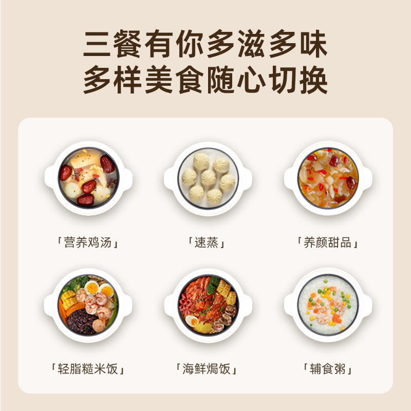 BRUNO第二代迷你小电饭煲1-2人家用多功能小型智能1.2L儿童电饭锅|undefined