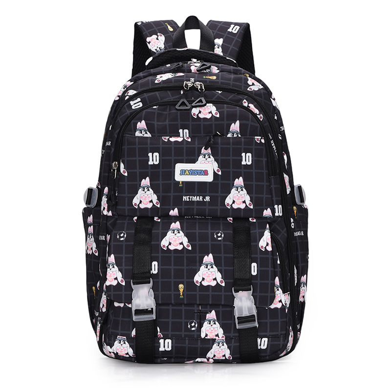 Refrigerador tipo puerta abierta serie de mochila de dibujos animados estudiantes de gran capacidad simple y ligera para hombres y mujeres de alto valor facial mochila del campus