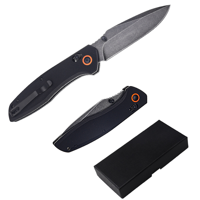 不锈钢折刀 G10手柄8Cr锋利高硬度小刀户外 露营随身折叠刀