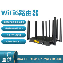 铁壳5G插卡路由器双频3000兆智能双核MT7981B无线路由器wifi6厂家