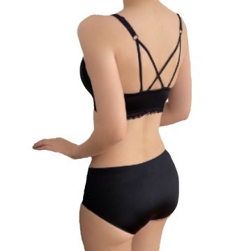 Ventas directas de fábrica comercio electrónico transfronterizo Sudeste de Asia Vietnam Tailandia damas forjado francés hebilla delantera convergente sujetador de texto cómodo