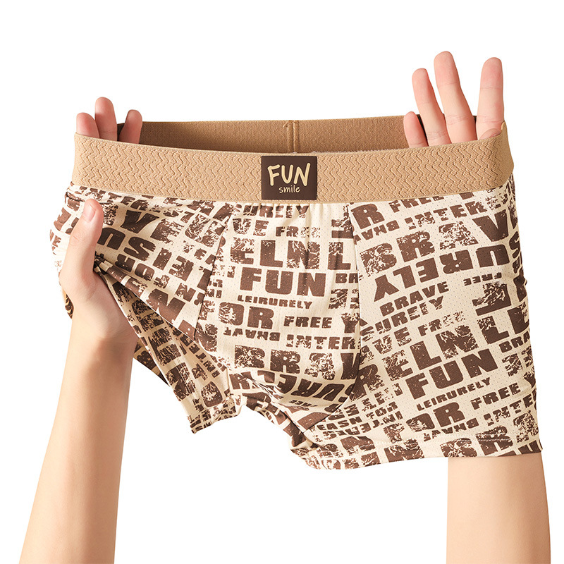 Pantalones interiores de hielo de hombre antibacterianos de alta calidad, pantalones deportivos de cuatro ángulos de hombre, pantalones cortos de hombre, pantalones interiores de hielo de hombre