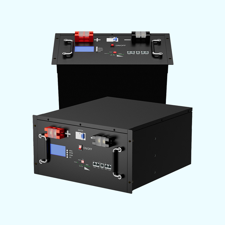 5.12KWH机架式锂电池51.2V100AH源头工厂商业储能电池离并网太阳