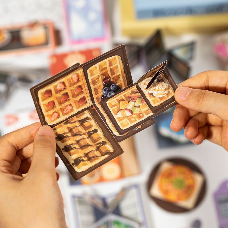 小机关贴纸大全DIY素材本材料包创意少女可爱手工益智类手账套装|undefined