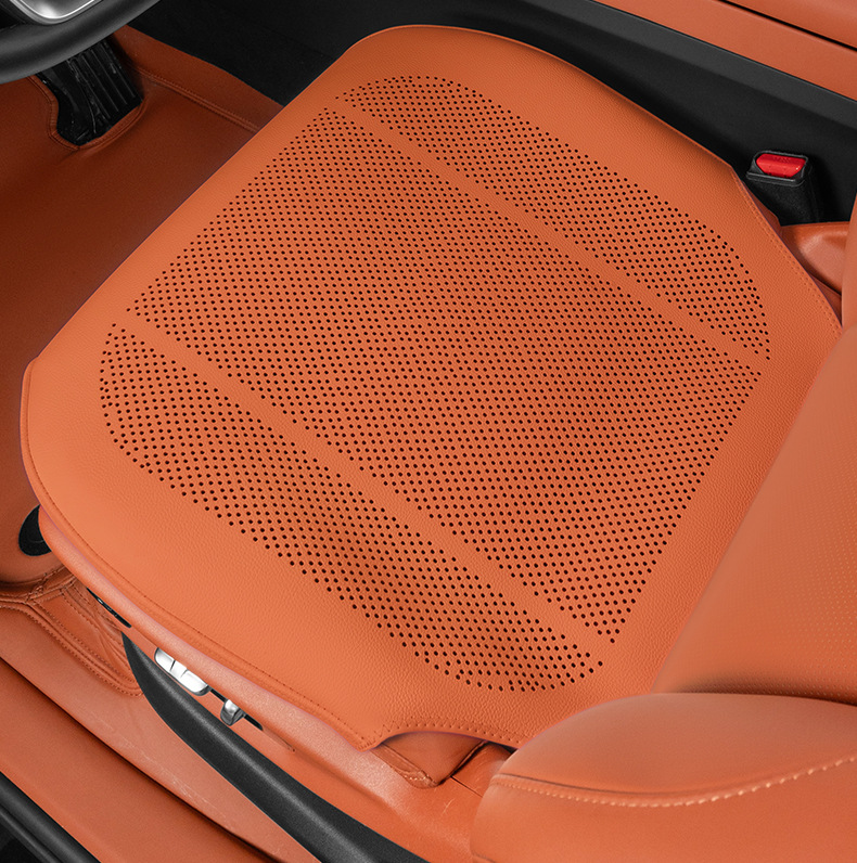 2025 New Car Seat Cushion, Universal for All Seasons, High-End, Ventilated, Cool and Breathable, Summer Cool Single-Piece Main Driver's Seat Cover