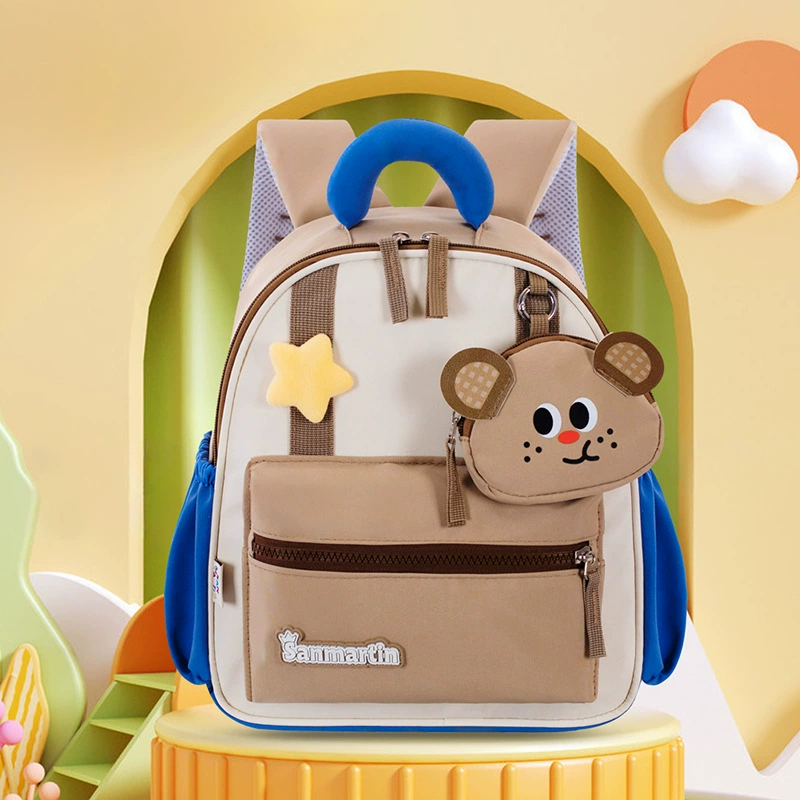 Fashionable cartoon children's school bag for early age, universal backpack lightweight