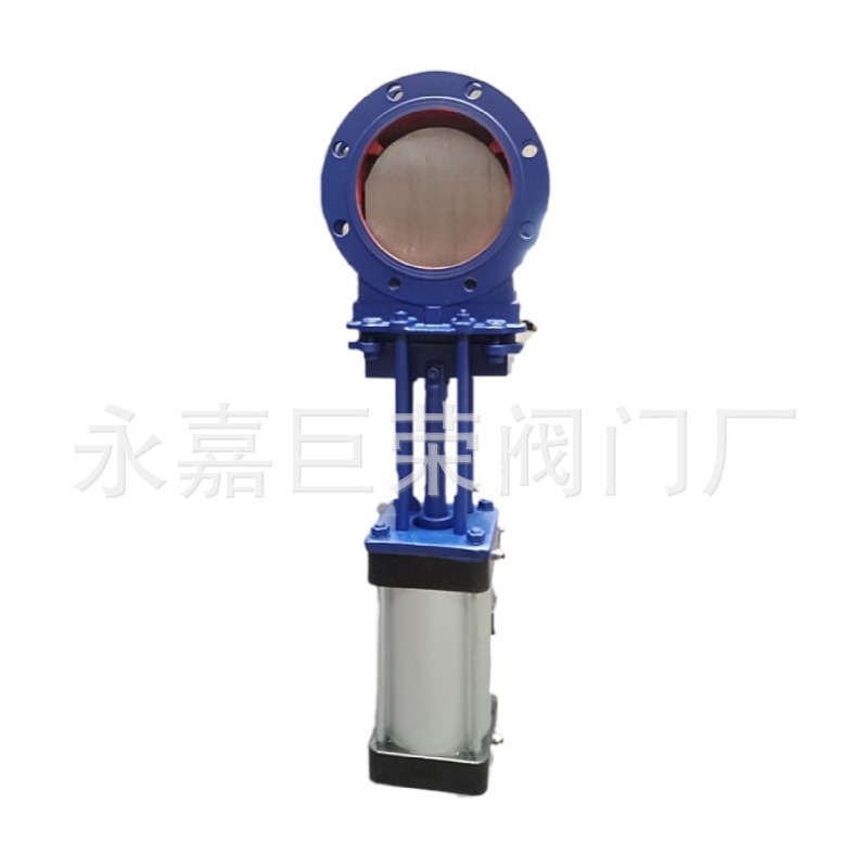 气动对夹式碳钢不锈钢闸板阀PZ673W-10P体积小安装简便