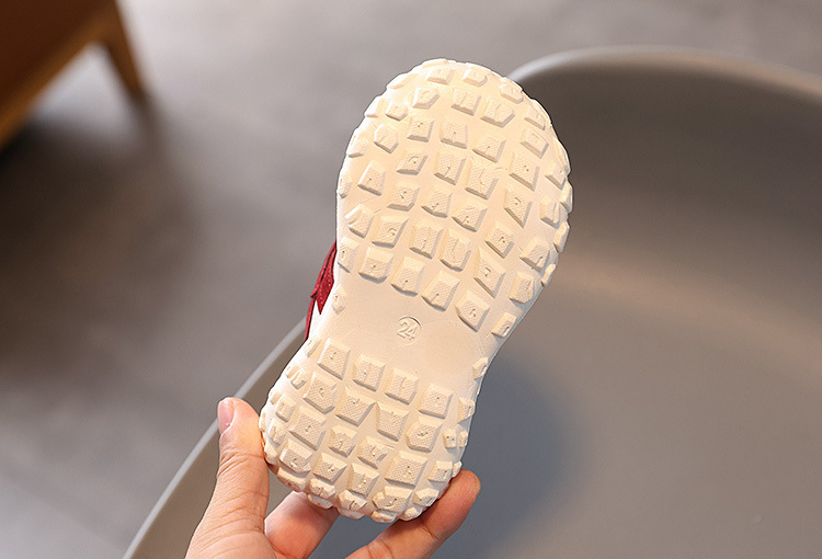 Baskets chunky pour enfant doublées polaire chaussures chaudes_voghion.com