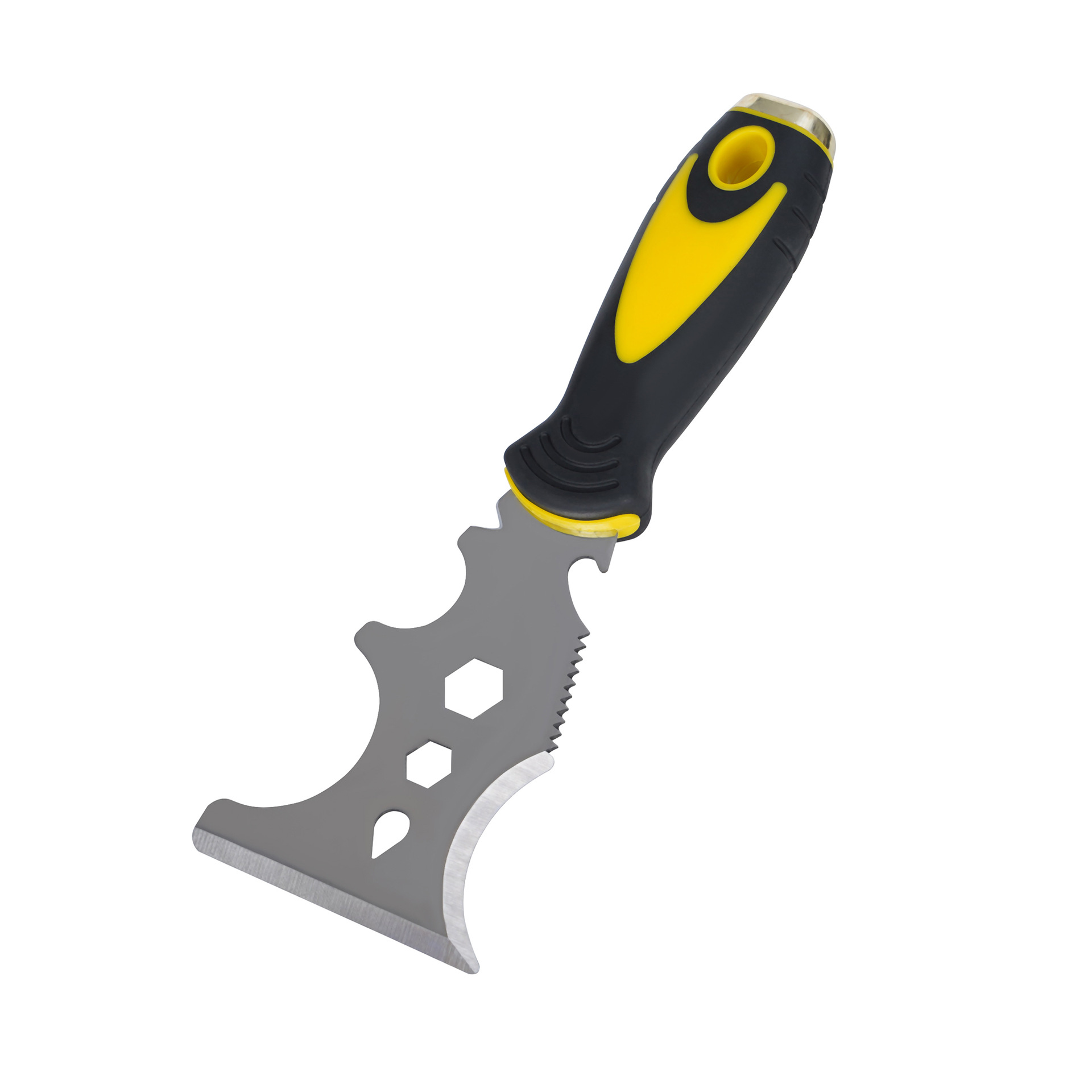 Raspador de limpieza, raspador de pisos, venta al por mayor transfronteriza, raspador de masilla multifuncional de 3 pulgadas de grosor, espátula de acero inoxidable para raspar pisos.