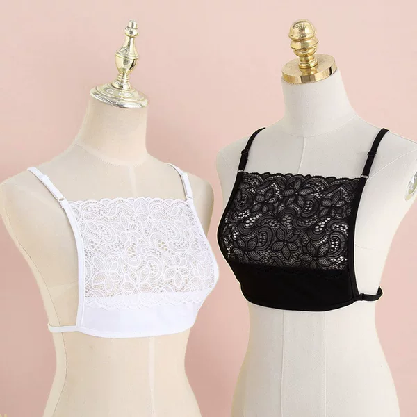 Suspenders Lace Strapless Chest Wrapping Chest Covering Chest Anti-Dirting One-piece Low-cut Neck Low-collar Clothes Underwear Fake Collar