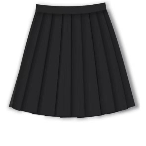black mini skirt