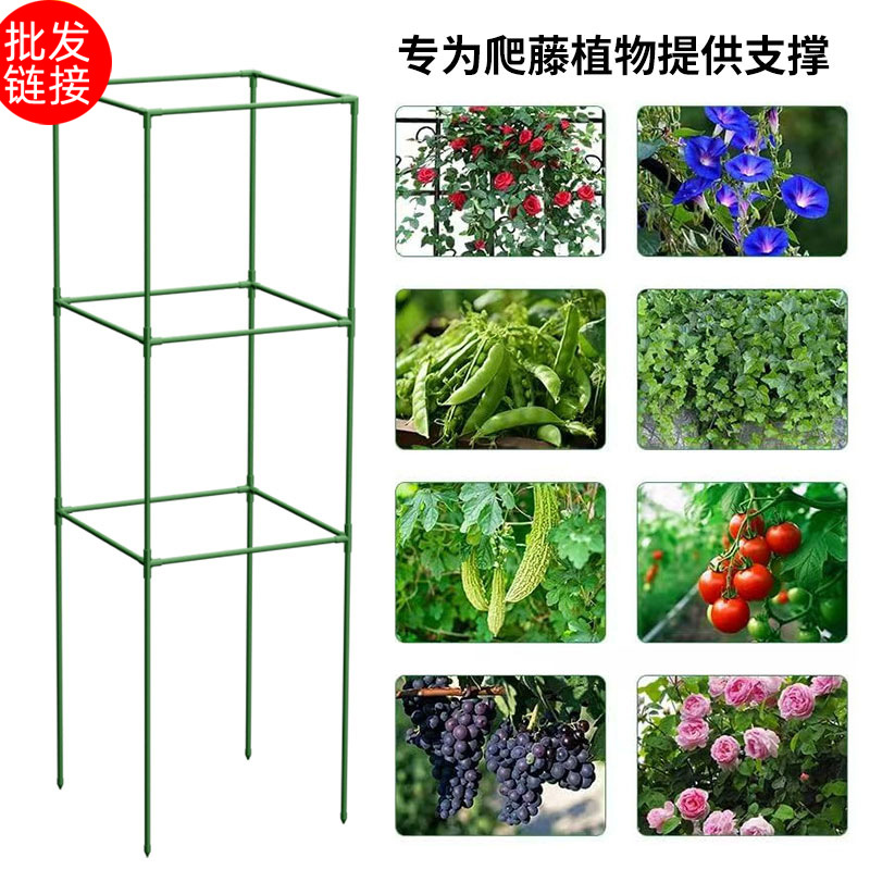 花园番茄笼方形玻纤番茄植物玻纤支撑杆植物塔桩黄瓜格子架