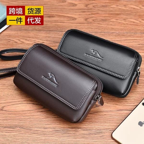 Kati Kangaroo Waist Bag for Men, Large Capacity Belt Bag for Elderly, Handbag 2008 Cross-Border Supply Trade