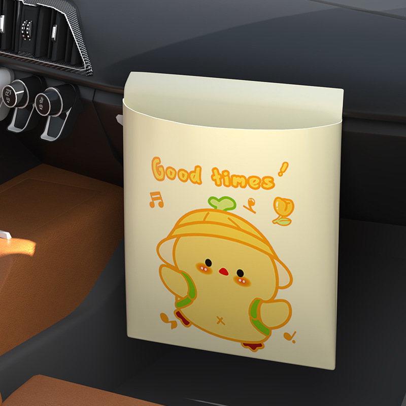 Vehicle-mounted Garbage Bag, Self-standing Car Trash Can, Traceless Paste, One-time Strong Adhesive Backing, Non-marking Cleaning Bag