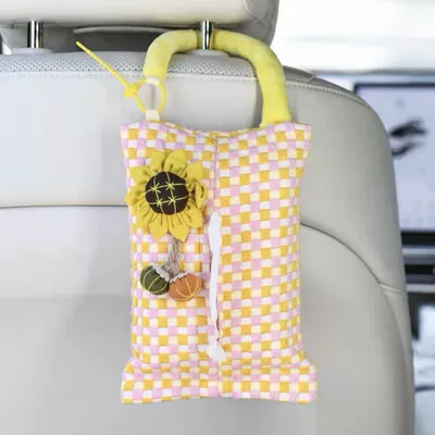 Car tissue box/set – Cute Scrub Dog Car Paper - no-specifications-sunflowerorange-dopamine-tissue-box