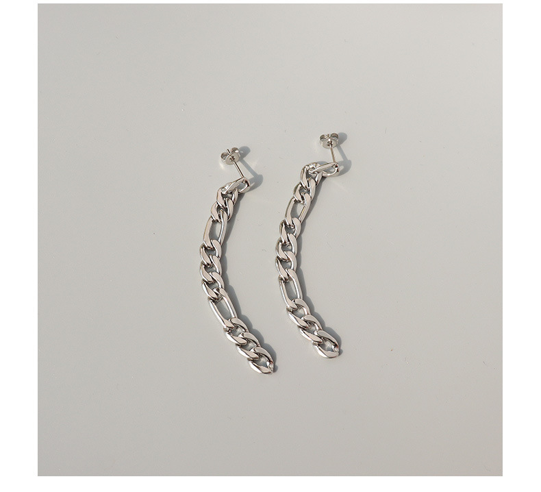 Chain Asymmetrical Earrings display picture 4