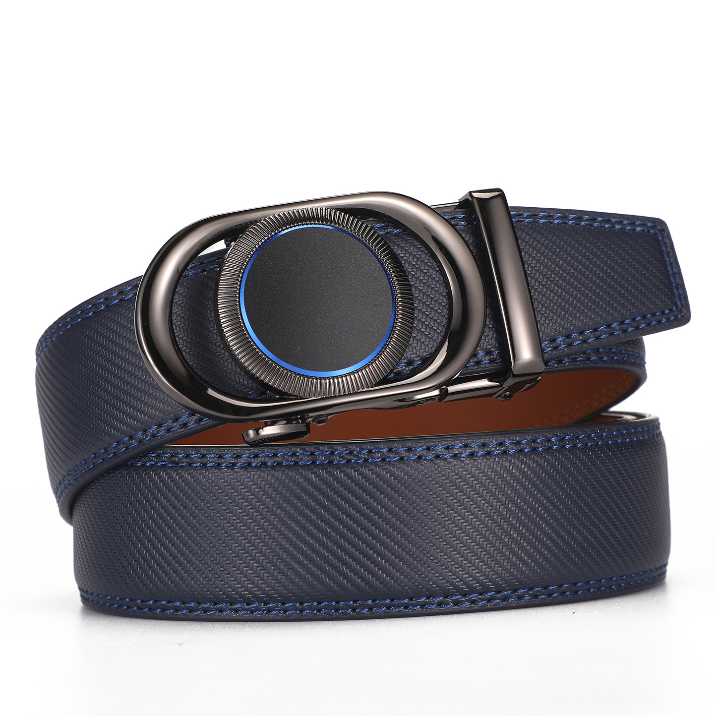 New Hot Selling Men's Belts, Men's Genuine Leather Automatic Buckle Belts, Men's 2023 New High End Business Leisure Trend Cowhide Pant Straps_voghion.com
