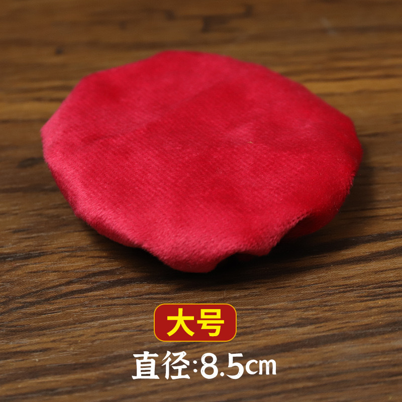 Moxa Burner Smoke Filter Cap Elastic Flannel Cover for Moxibustion Jar Wellness Massage Use in use