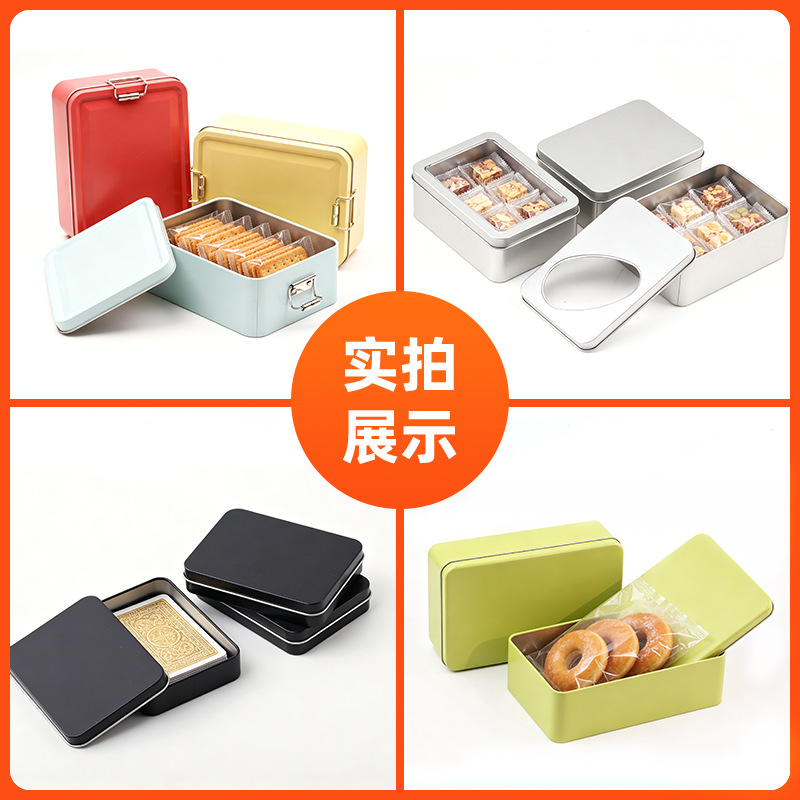 Caja de almacenamiento de memoria USB de hojalata en stock, caja rectangular plateada mate, caja de almacenamiento de hojalata con logotipo personalizado image 6