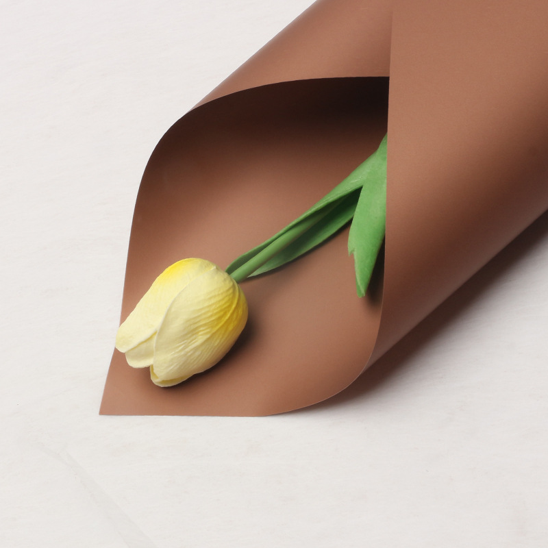 Huaxi Color sólido de doble cara Papel Ouya Material de embalaje de flores al por mayor Floristería Paquete de flores Material de flores Papel de embalaje de ramo