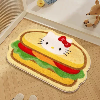 Avtomobil döşəmə paspasları — Cooling Bathtub Bathroom Absorbent Car - kt-cat-21-4060cm-skin-friendly-imitation-cashmere