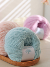 批发慕斯绒feather泡芙棉绒线手工编织diy云朵绵绵线珊瑚绒毛线