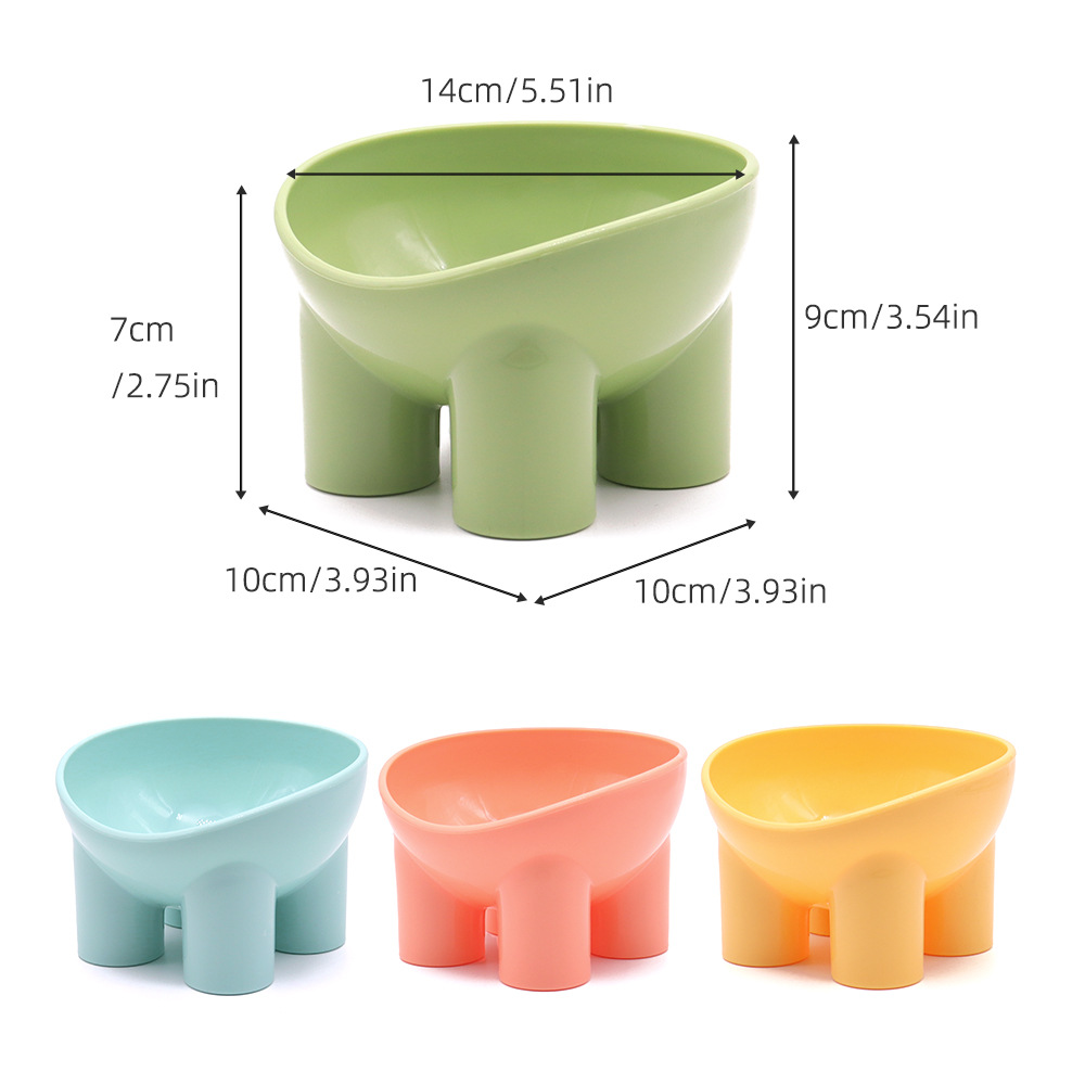Tazón para gatos de boca oblicua Tazón para patas de elefante Tazón para mascotas Tazón de arroz para gatos Cuello protector Tazón para gatos Tazón para beber Tazón para cachorros al por mayor