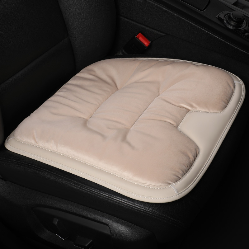 Seat cushion, seat cover — Universal Velvet Flannel - new-black-beige