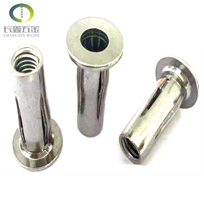 源头厂家不锈钢灯笼拉铆螺母 开槽拉铆平圆头铆接灯笼铆螺母