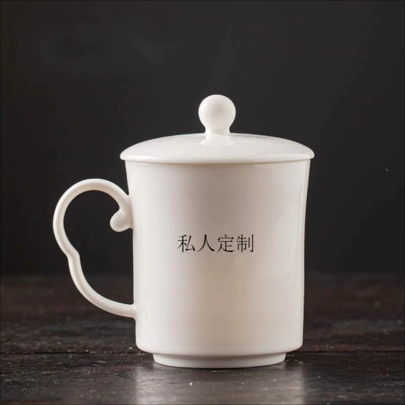 Фарфор Дахуа овечий жир белый конференционный cup - чашка из керамики с большим объёмом Jade с маркировкой Ga