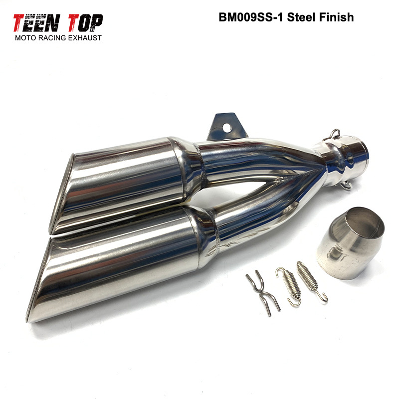 Motorcycle Modification Z800 Ninjia400 Cbr250 Dual Outlet Scorpion Tail Section Exhaust Pipe