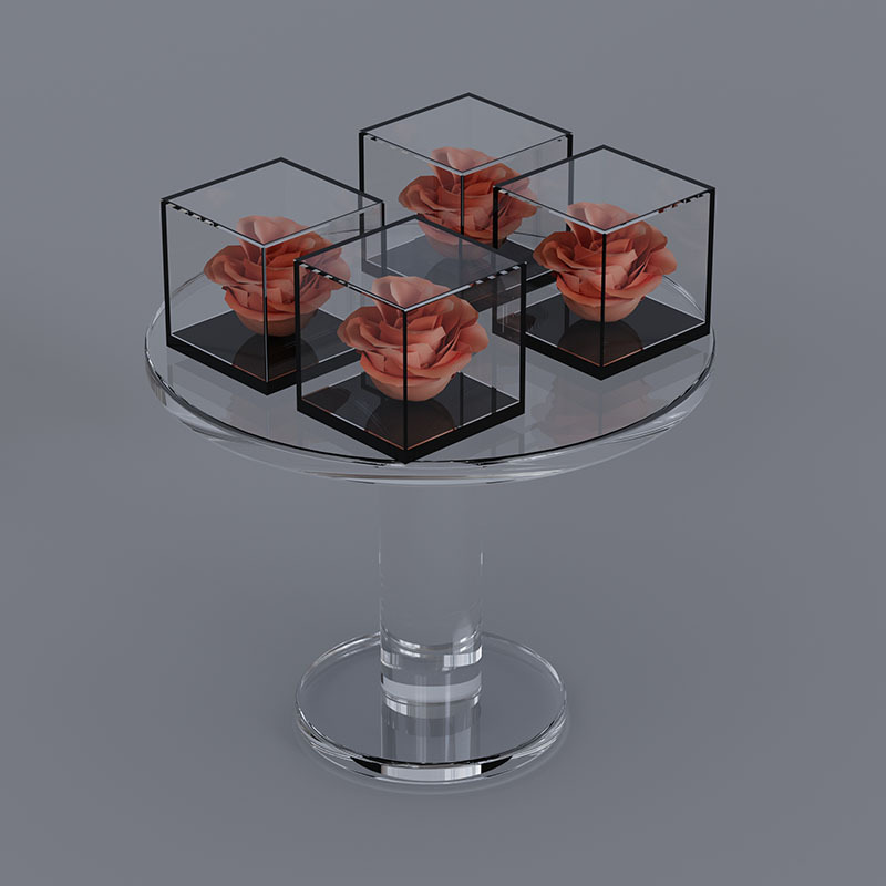 批发亚克力鲜花盒大尺寸透明花盒梦境花园圣诞节玫瑰永生花盒