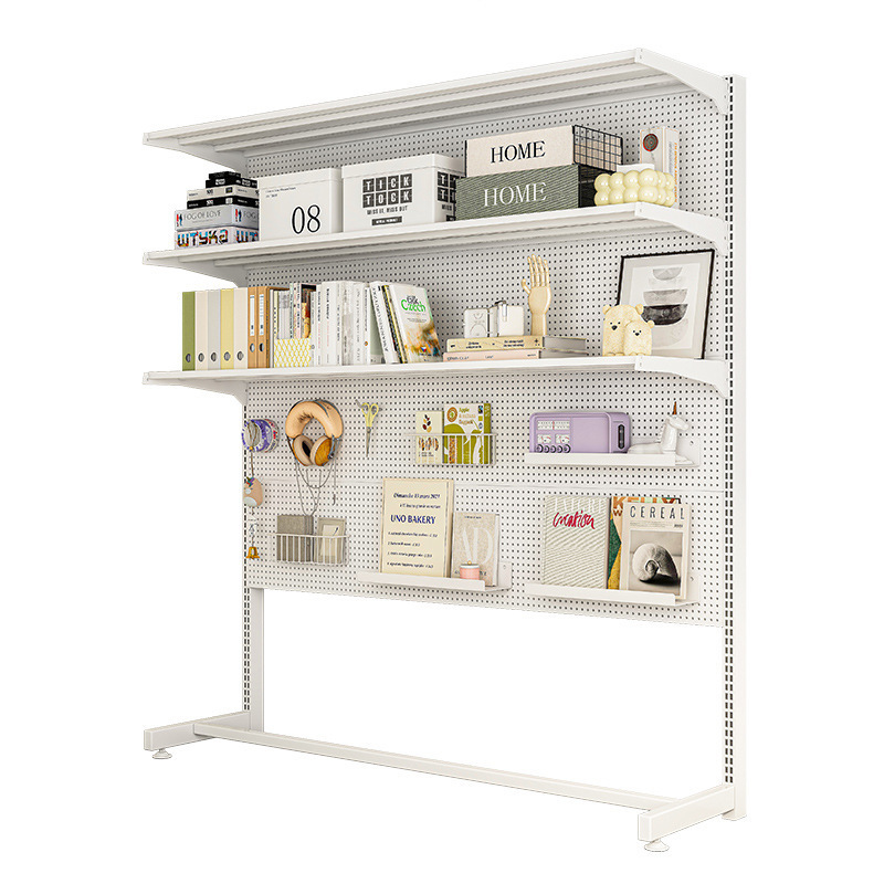 Estante de almacenamiento para refrigerador, congelador de piso a techo, almacenamiento de múltiples capas en la parte superior, tablero de agujero de metal, estante vertical sin perforaciones